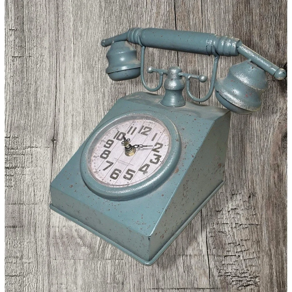 Manual Retro Telephone Table Clock